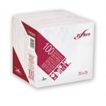tovaglioli bianchi infibra 25x25