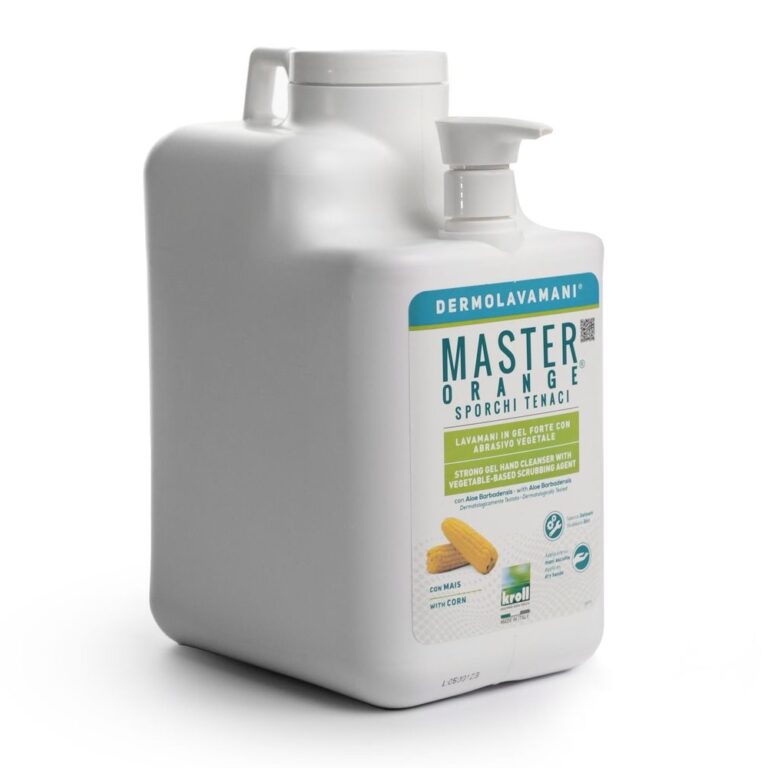 Detergente lavamani gel alto potere lavante Master Orange Sporchi Tenaci Kroll 5 litri
