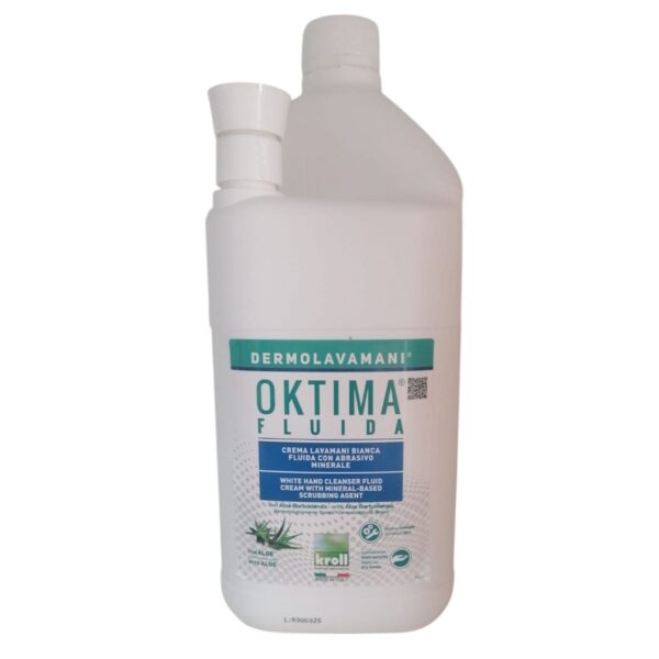 Crema Lavamani Bianca Fluida con Microgranuli Oktima Fluida Kroll