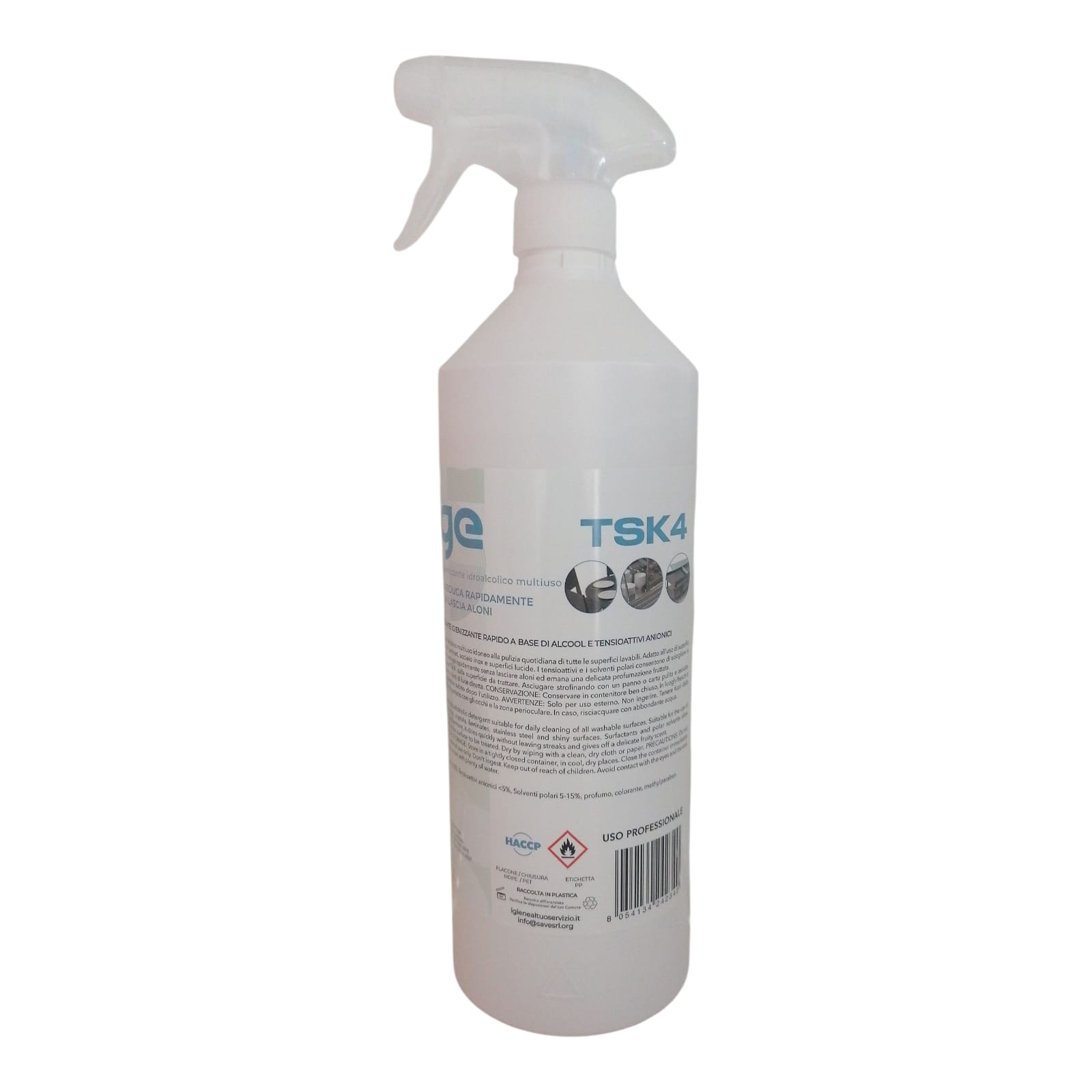 Detergente igienizzante alcolico multiuso TSK 4 Hige