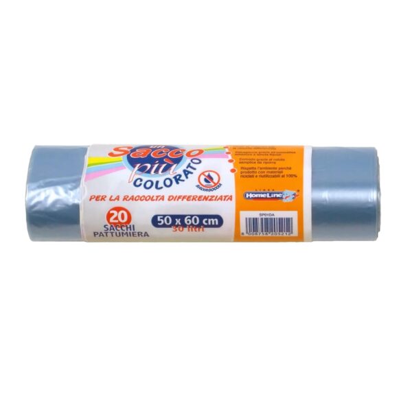 Sacchi PE-LD a rotolo azzurri 50x60 Homeline Verolene