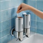 Dispenser shampoo doccia da parete doppio