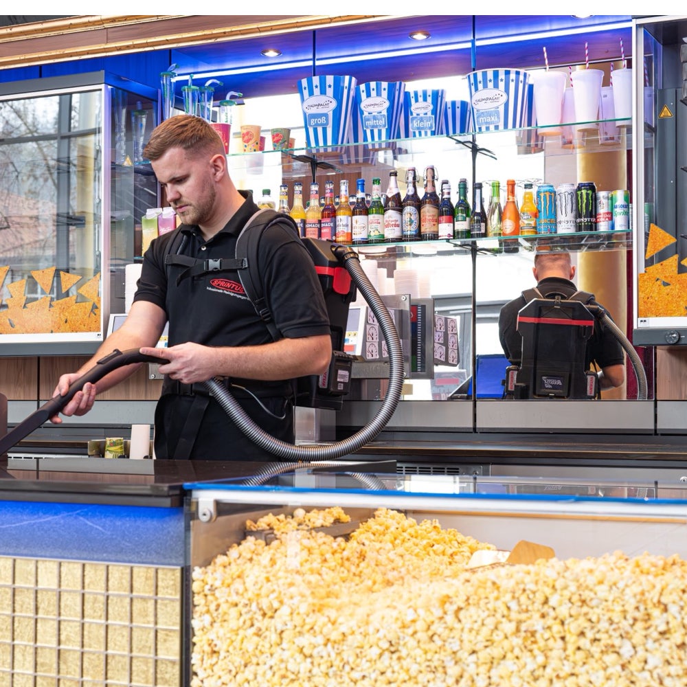 Aspirapolvere a zaino senza fili Sprintus BoostiX iGO Zero uso