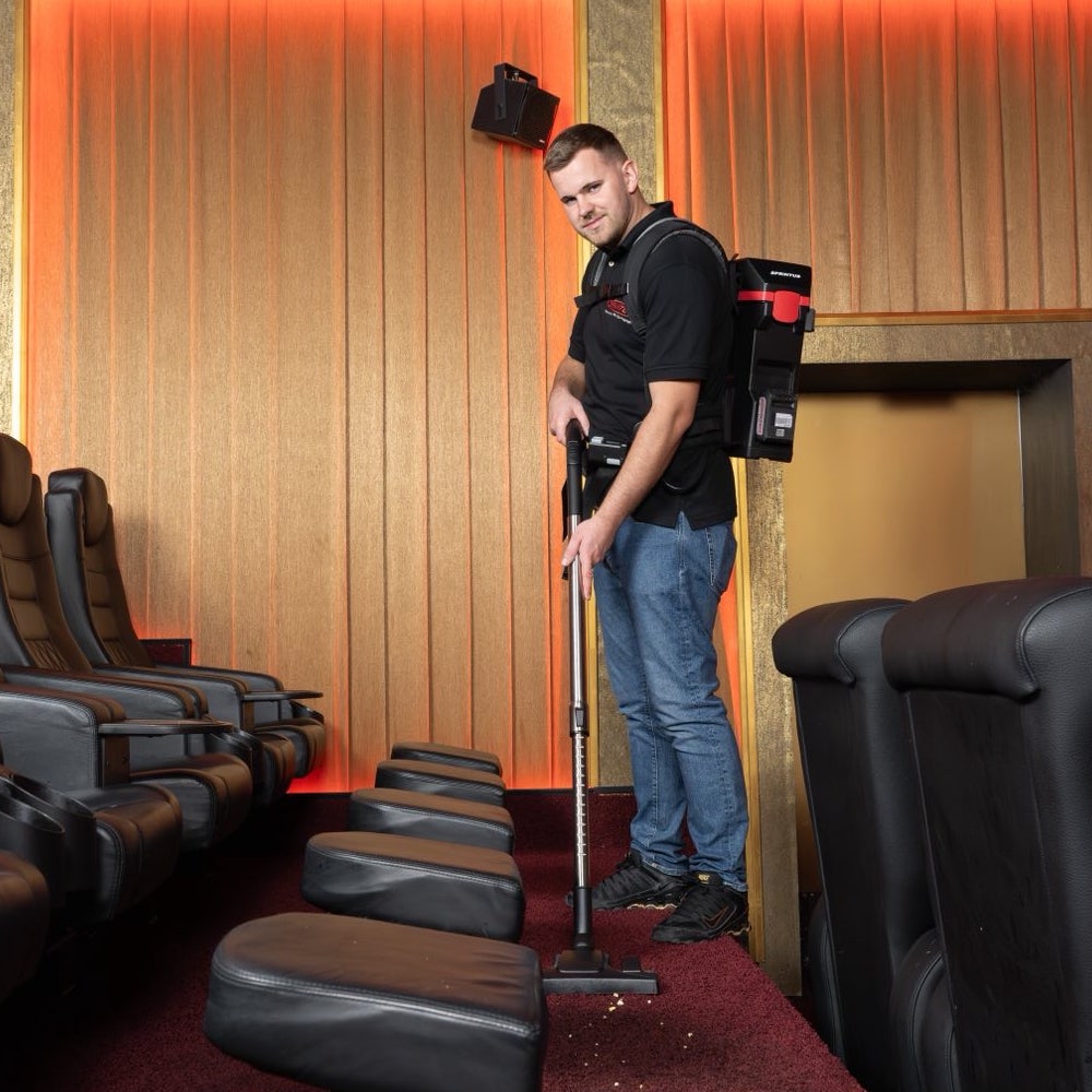 Aspirapolvere a zaino senza fili Sprintus BoostiX iGO Zero impiego